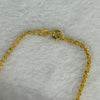 925 Sliver in Gold Colour Necklace 4.01g 2.2mm 49cm - Huangs Jadeite and Jewelry Pte Ltd