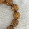 Natural Wild Australian Sandalwood 檀香 Om Mani Padme Hum Beads Bracelet 16.39g 11.8mm 5 Beads / 14.1 mm 1 Beads - Huangs Jadeite and Jewelry Pte Ltd