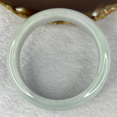 Type A Translucent Light Sky Blue with Lavender Jadeite Bangle A货浅天蓝色淡紫色翡翠手镯 70.07g Inner Diameter 58.4mm 16.0 by 8.2mm with Cert (Close to Perfect) - Huangs Jadeite and Jewelry Pte Ltd