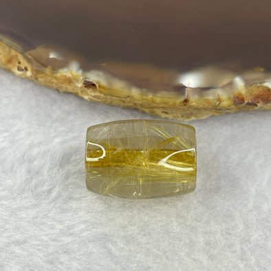 Good Grade Natural Golden Rutilated Quartz Crystal Lulu Tong Barrel 天然金顺发晶水晶露露通桶 
6.65g 19.0 by 14.0mm - Huangs Jadeite and Jewelry Pte Ltd