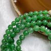 Rare High End Type A Yang Green Jade Jadeite Necklace 38.35g 5.1-7.3mm/bead 108 beads - Huangs Jadeite and Jewelry Pte Ltd