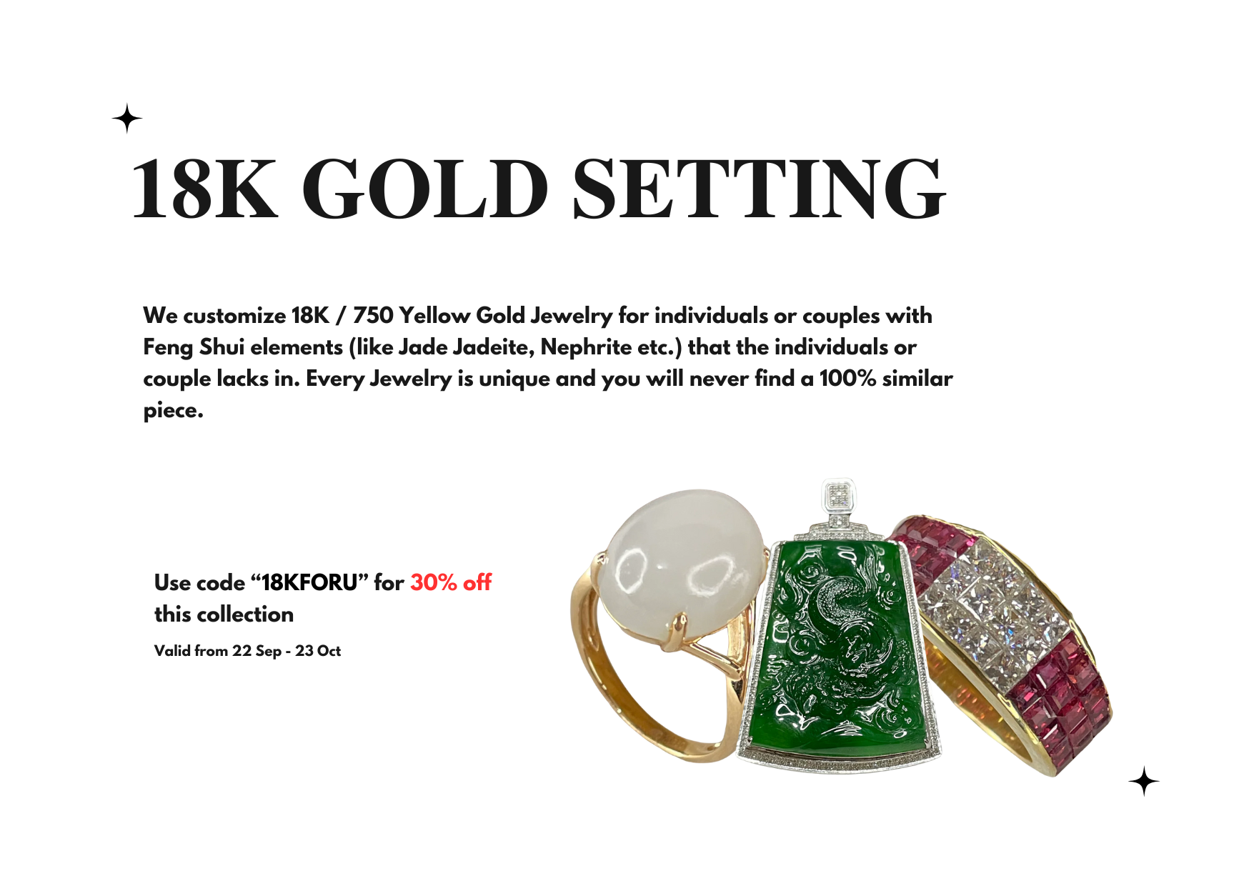 18k Gold Setting Collection