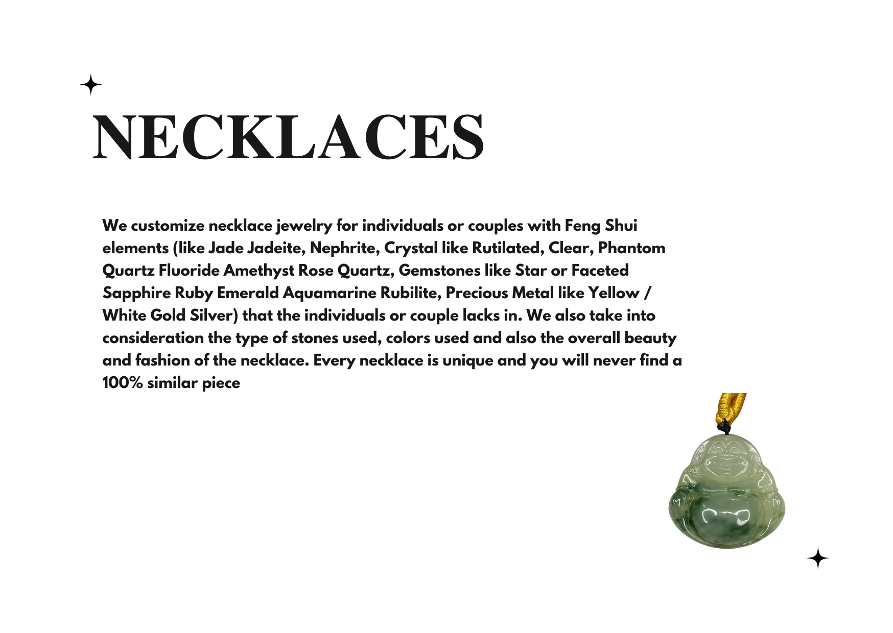 Necklaces 项链 Singapore Widest Selection Jadeite Crystal Gemstone