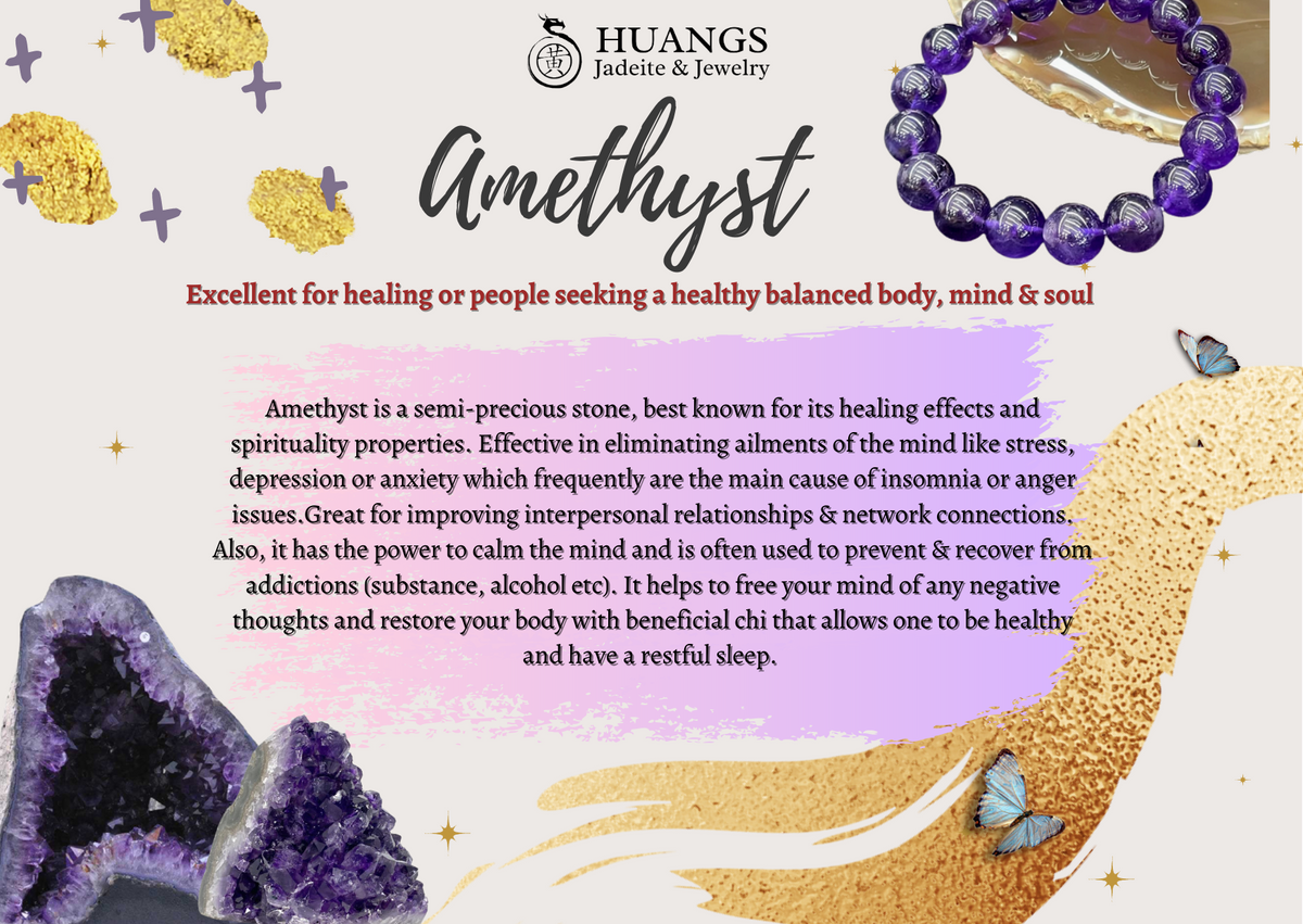 Natural Amethyst 紫晶 Singapore Crystal Selection