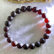 Natural Iron Blood King Amber Beads Bracelet 天然铁血王琥珀手链 9.29g 17cm 9.7mm 22 Beads - Huangs Jadeite and Jewelry Pte Ltd