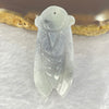 Type A Wuji Grey Yellow Jadeite Cicada  6.06g 15.9 by 36.4 by 6.5mm - Huangs Jadeite and Jewelry Pte Ltd