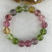Very Good Natural Tourmaline Crystal Beads Bracelet 32.47g 14cm 10.9mm 17Beads - Huangs Jadeite and Jewelry Pte Ltd