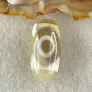 Natural Powerful Tibetan Old Oily Agate 3 Eyes Dzi Bead Heavenly Master (Tian Zhu) 三眼天诛 2.80g 19.5 by 10.0mm - Huangs Jadeite and Jewelry Pte Ltd