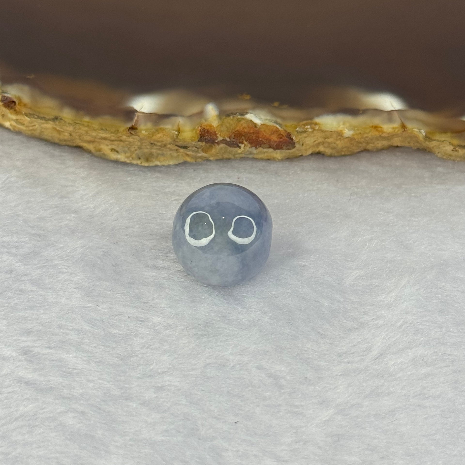 Type A Intense Lavender Jadeite Bead for Bracelet/Necklace/Earrings/Rings 4.02g 13.2mm - Huangs Jadeite and Jewelry Pte Ltd