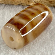Natural Powerful Tibetan Old Oily Agate Sky Door Serenity 1 Eye Dzi Bead Heavenly Master (Tian Zhu) 一眼天门天诛 4.85g 20.4 by 11.7mm - Huangs Jadeite and Jewelry Pte Ltd