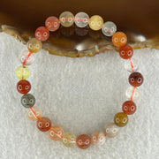 Natural Multi treasures Quartz Beads Bracelet 15.39g 15.5cm 7.9mm 25Beads - Huangs Jadeite and Jewelry Pte Ltd