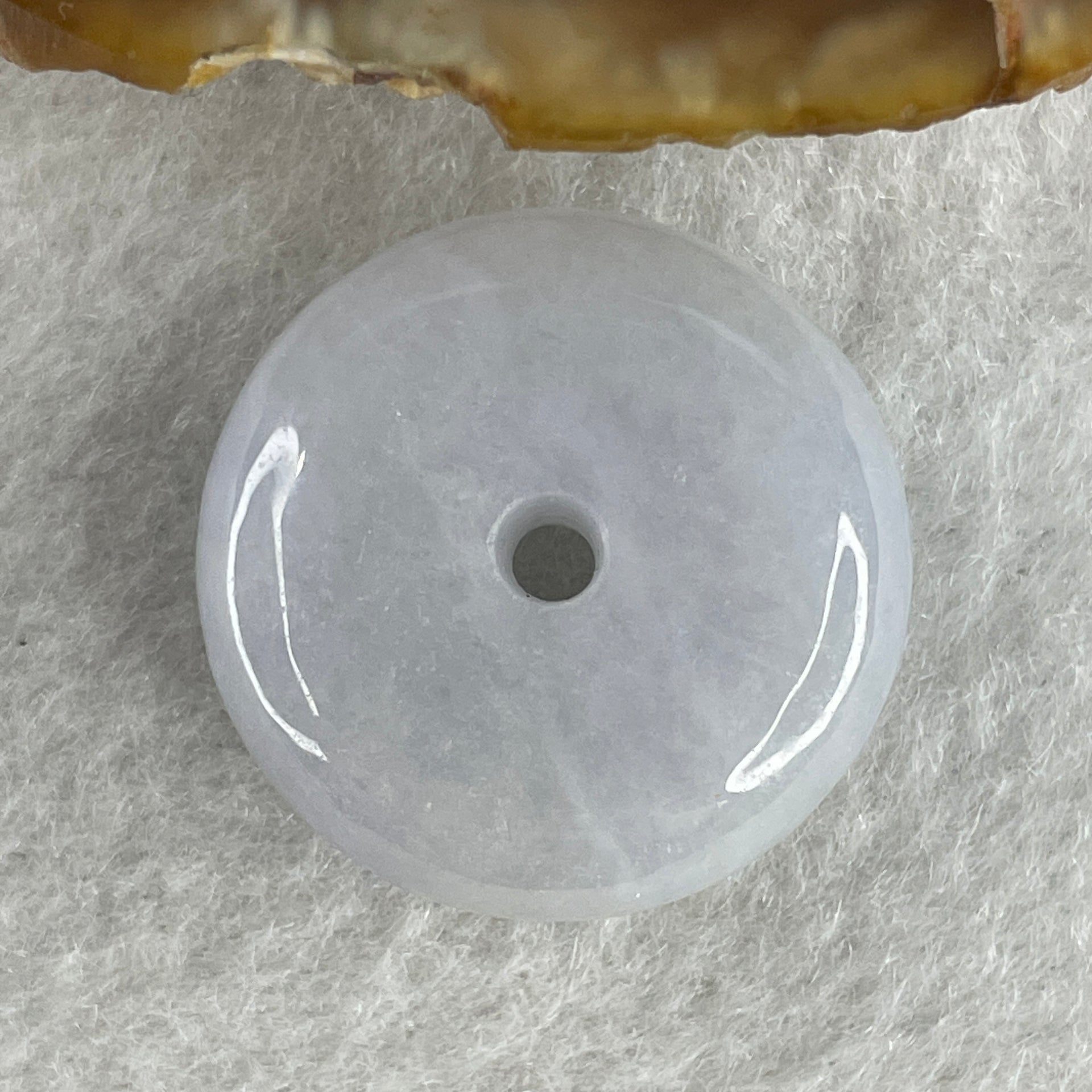 Natural Type A Lavender Jadeite Donut Pendant 9.32g 22.9 by 8.1mm - Huangs Jadeite and Jewelry Pte Ltd