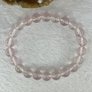 Natural Rose Quartz Beads Bracelet 天然玫瑰石英珠手链 22.49g 17cm 9.1mm 22 Beads - Huangs Jadeite and Jewelry Pte Ltd