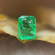 Natural Colombia Green Emerald (Beryl) Cut-Cornered Rectangular step cut 0.74cts 6.4 by 4.8 by 3.4mm - Huangs Jadeite and Jewelry Pte Ltd