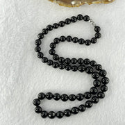 Natural Black Red Gold King Amber Beads Necklace 天然黑金翁王琥珀手链 24.02g 54cm 8.1 by 9.8mm 63 Beads - Huangs Jadeite and Jewelry Pte Ltd