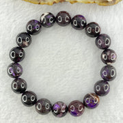 Very Good Grade Natural Sugilite Bracelet 天然苏纪石手链 33.59g 16cm 10.9mm 18 Beads - Huangs Jadeite and Jewelry Pte Ltd