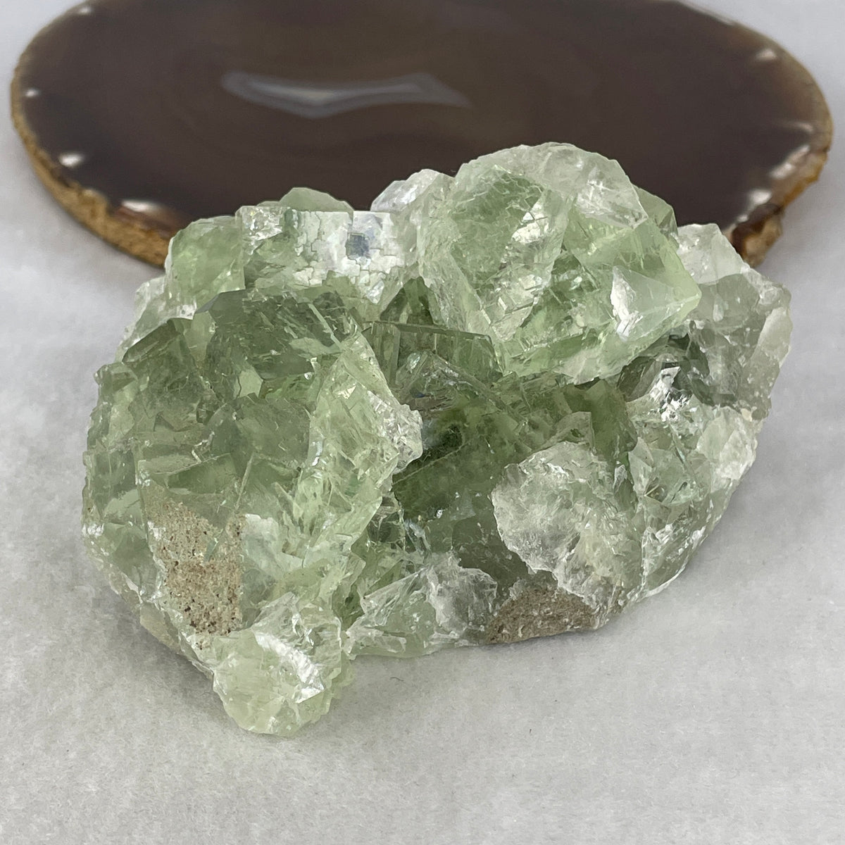 High Grade Natural Green Fluorite Rough Display | Crystal Cluster & Mental Clarity Matrix (567.4g | 104.5x80.0x50.0mm | Synergy, Mind De-Clutter Shield, Focus Amplifier & Feng Shui Tranquility Centerpiece)