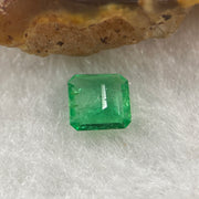 Natural Colombia Green Emerald (Beryl) Cut-Cornered Rectangular step cut 0.55ct 5.8 by 5.7 by 2.1mm - Huangs Jadeite and Jewelry Pte Ltd