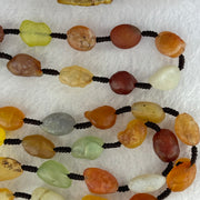 Natural Muti Color Chalcedony Agate Necklace 99.67g 24.4 by 17.1 by 17.0mm - Huangs Jadeite and Jewelry Pte Ltd