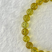 Natural Purple Honey Amber Beads Bracelet 天然紫蜜琥珀手链 5.01g 15cm 7.1mm  26 Beads - Huangs Jadeite and Jewelry Pte Ltd