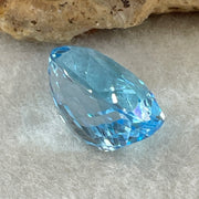 Natural Sky Blue Topaz Oval Shape 11.63ct 14.5 by 11.3 by 8.4mm - Huangs Jadeite and Jewelry Pte Ltd