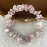 Natural Tourmaline Beads Irregular Bracelet 42.69g 15cm 12.6mm 34Beads - Huangs Jadeite and Jewelry Pte Ltd