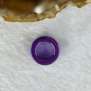 Natural Ammonite Stainless Steel Charm in Purple Color For Necklace / Bracelet 4.33g 14.6 by 6.7mm - Huangs Jadeite and Jewelry Pte Ltd