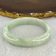 Type A Light Blueish Green Jadeite Bangle Internal Diameter 55.1mm 41.53g 12.2 by 7.2mm (Internal Lines) - Huangs Jadeite and Jewelry Pte Ltd