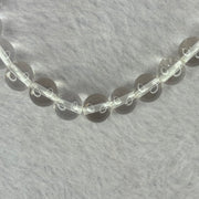 Natural Clear Quartz Bracelet 天然白水晶手链 18.64g 16.5cm 8.4mm 24 Beads - Huangs Jadeite and Jewelry Pte Ltd