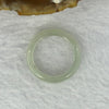 Type A Semi Icy Green Jadeite Ring 2.56g 4.9 by 3.2mm US 7 HK 15.5 - Huangs Jadeite and Jewelry Pte Ltd
