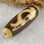 Natural Powerful Tibetan Old Oily Agate Ruyi Dzi Bead Heavenly Master (Tian Zhu) 如意天珠 8.97g 37.2 by 12.4mm - Huangs Jadeite and Jewelry Pte Ltd