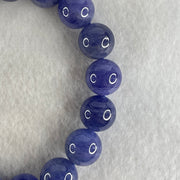 Good Grade Natural Blue Tanzanite Beads Bracelet 45.98g 15.5cm 11.8mm 17 Beads - Huangs Jadeite and Jewelry Pte Ltd