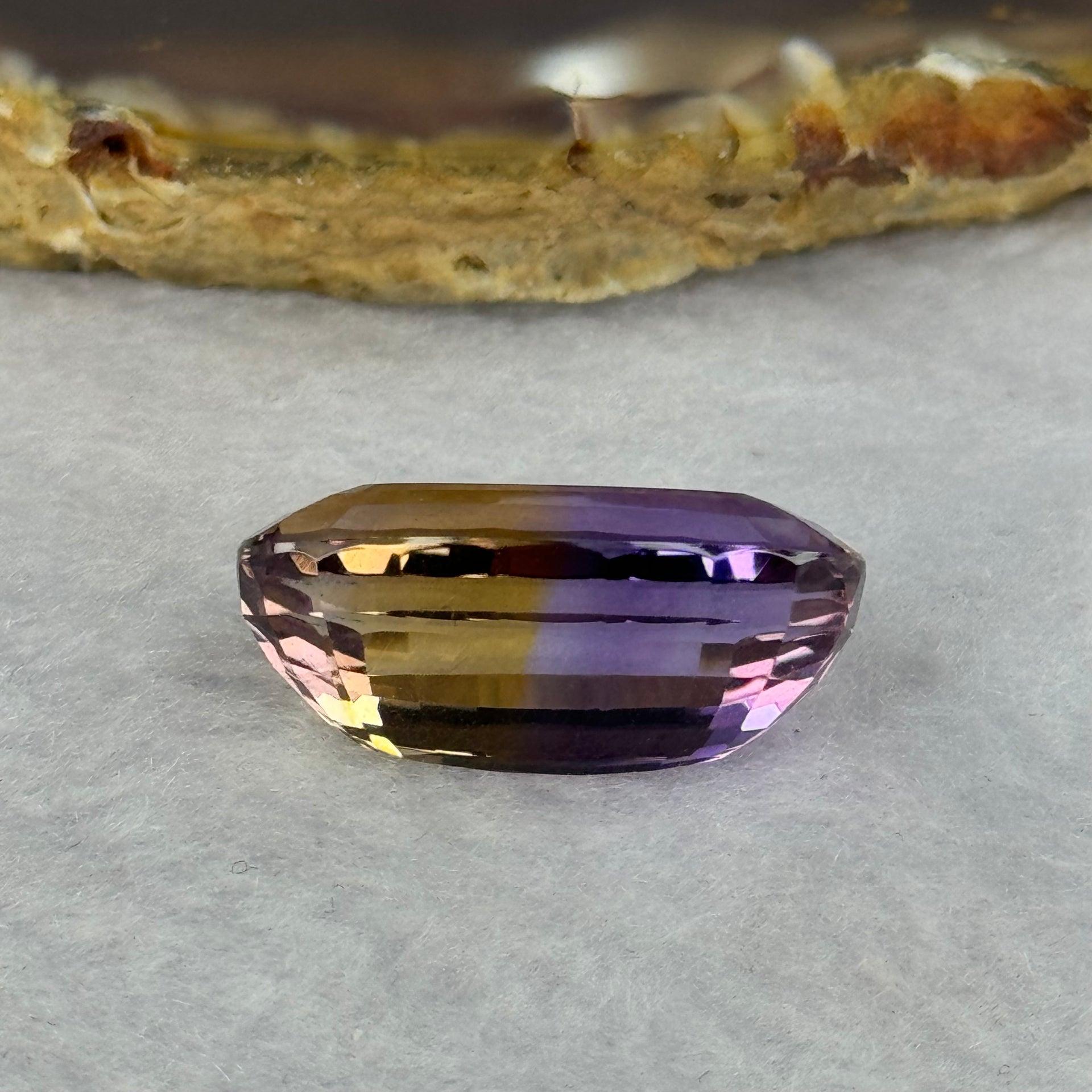 Natural Faceted Ametrine Oval Cut 21.53ct 22.7 by 14.0 by 10.3mm - Huangs Jadeite and Jewelry Pte Ltd