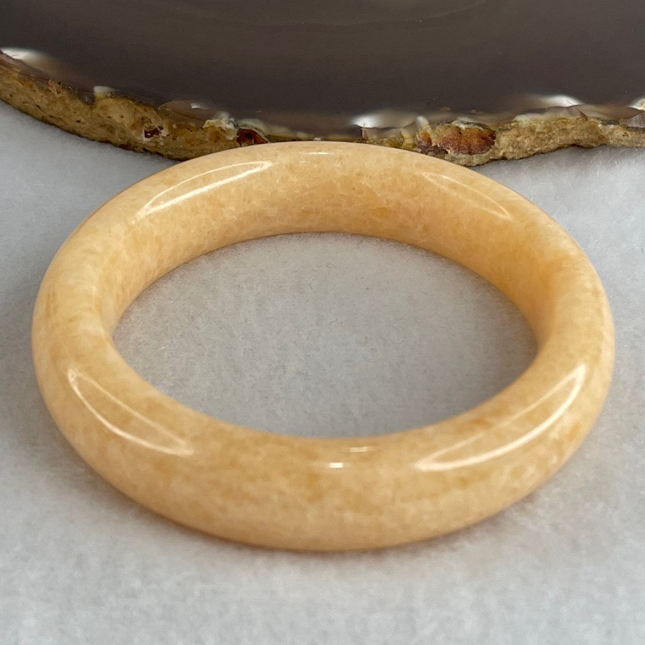 Natural Orangey-Yellow Aventurine Bangle | Full-Eternity Armlet & Abundance Talisman (63.59g | 55.1mm Inner Diameter | Close to Perfect)