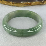 Type A Green with Lavender and Yellow Jadeite Bangle Internal Diameter 55.3mm 59.32g 13.7 by 8.2mm (Very Fine Internal Line) - Huangs Jadeite and Jewelry Pte Ltd