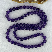 Good Grade Natural Amethyst Necklace 45.90g 53cm 7.9mm 73 Beads - Huangs Jadeite and Jewelry Pte Ltd