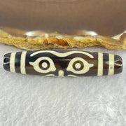 Natural Powerful Tibetan Old Oily Agate Zha Ji La Mu Female Cai Shen Bead Heavenly Master (Tian Zhu) 扎吉拉木女财神天珠 15.59g 58.0 by 13.2mm - Huangs Jadeite and Jewelry Pte Ltd