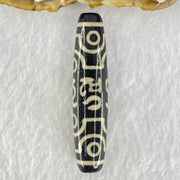 Natural Powerful Tibetan Old Oily Agate 8 Eyes Om Mani Padme Hum Dzi Bead Heavenly Master (Tian Zhu) 六字箴言八眼天珠 15.32g 58.6 by 13.2mm - Huangs Jadeite and Jewelry Pte Ltd