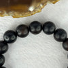 Rare Natural Lighting Strike Yabai Beads Bracelet 罕见天然雷击崖柏手链 12.34g 17.5cm 12.2mm 17 Beads - Huangs Jadeite and Jewelry Pte Ltd