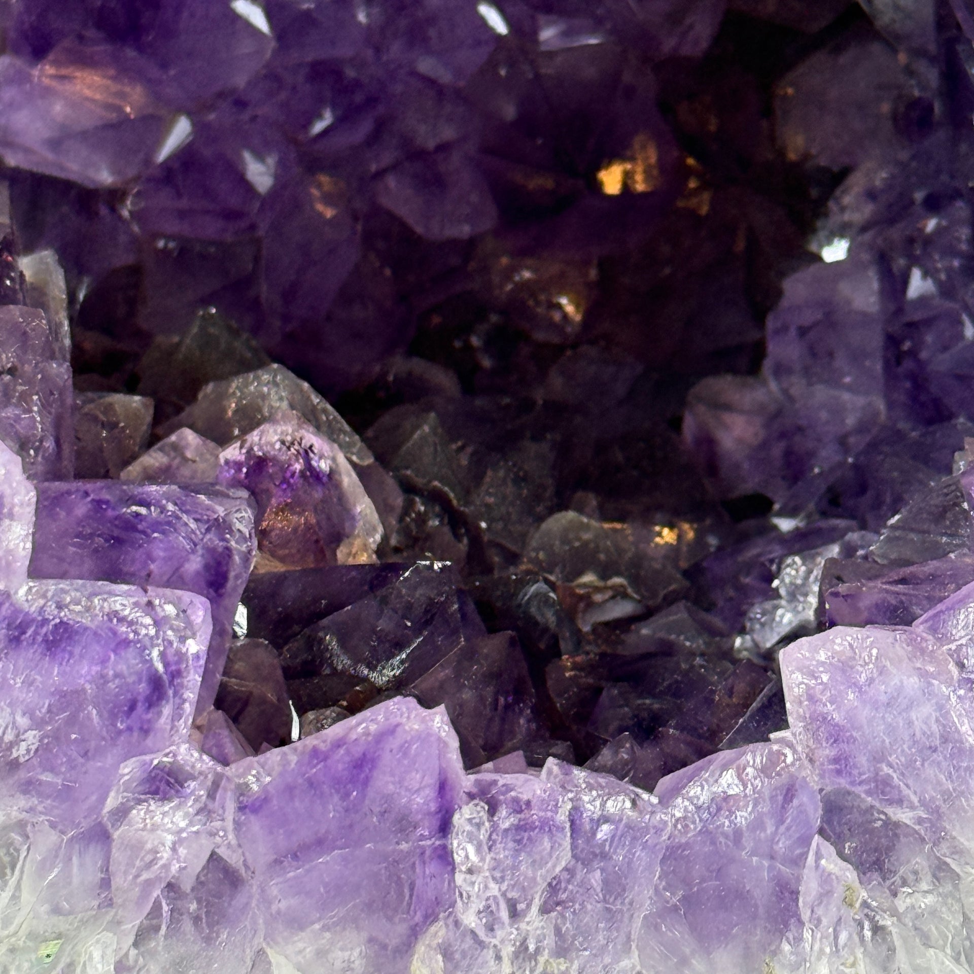 Natural Round Shape Amethyst Cave Display 17,231.7g 220.0 by 200.0 by 160.0mm - Huangs Jadeite and Jewelry Pte Ltd