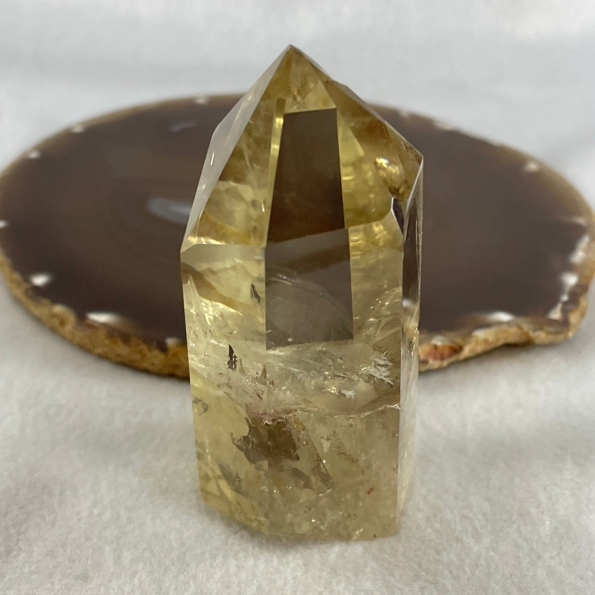 Natural Smoky Quartz Tower Display 194.23g 91.5 by 36.3 by 41.5mm - Huangs Jadeite and Jewelry Pte Ltd