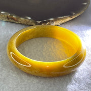 Yellowish Brown Sodium Feldspar Jade Bangle Internal Diameter 58.3mm 58.42g 14.0 by 10.2mm (Close to Perfect) - Huangs Jadeite and Jewelry Pte Ltd