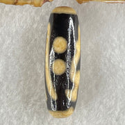 Natural Powerful Tibetan Old Oily Agate Thousand Hand Zha Ji La Mu Dzi Bead Heavenly Master (Tian Zhu) 千手扎基拉姆天珠 8.39g 37.5 by 12.2mm - Huangs Jadeite and Jewelry Pte Ltd