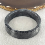 Natural Type A Wuji Grey Jadeite Bangle | (45.99g | 54.2mm ID | 14.7 x 5.2mm | Very Slight Internal Line | Supreme Psychic Shield & Yin-Yang Balance Anchor, Protection & Minimalist Bangle) - Huangs Jadeite and Jewelry Pte Ltd