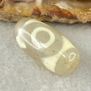 Natural Powerful Tibetan Old Oily Agate 3 Eyes Dzi Bead Heavenly Master (Tian Zhu) 三眼天诛 3.17g 20.1 by 10.4mm - Huangs Jadeite and Jewelry Pte Ltd