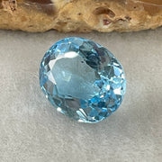 Natural Sky Blue Topaz Oval Shape 12.31ct 14.7 by 11.8 by 8.1mm - Huangs Jadeite and Jewelry Pte Ltd