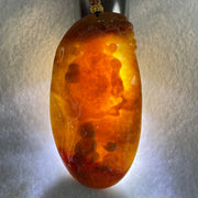 Grandmaster Type A Brown with Reddish  Patches Jadeite Cai Shen with Tong Zi Ingot and Dragon  Pendant 吉星高照 48.68g 76 by 39.7 by 6.3mm - Huangs Jadeite and Jewelry Pte Ltd