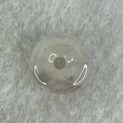Type A Semi Icy Light Lavender With Wuji Grey Jadeite Ping An Kou Charm/Pendant 2.19g 13.6 by 5.7mm - Huangs Jadeite and Jewelry Pte Ltd
