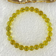 Natural Purple Honey Amber Beads Bracelet 天然紫蜜琥珀手链 5.01g 15cm 7.1mm  26 Beads - Huangs Jadeite and Jewelry Pte Ltd