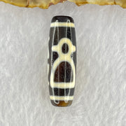 Natural Powerful Tibetan Old Oily Agate 5 Cai Shen Dzi Bead Heavenly Master (Tian Zhu) 9.19g 38.2 by 12.4mm - Huangs Jadeite and Jewelry Pte Ltd